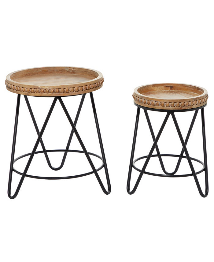 Rosemary Lane Modern Accent Table Set of 2