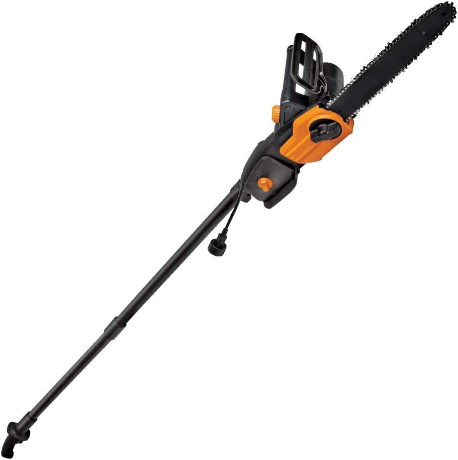 Powerful 2-In-1 Electric Pole Saw Chainsaw Trimmer With Auto-Tension