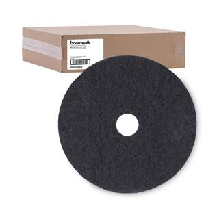 Boardwalk Stripping Floor Pads 20 in. Dia Black (5-Carton) BWK4020BLA