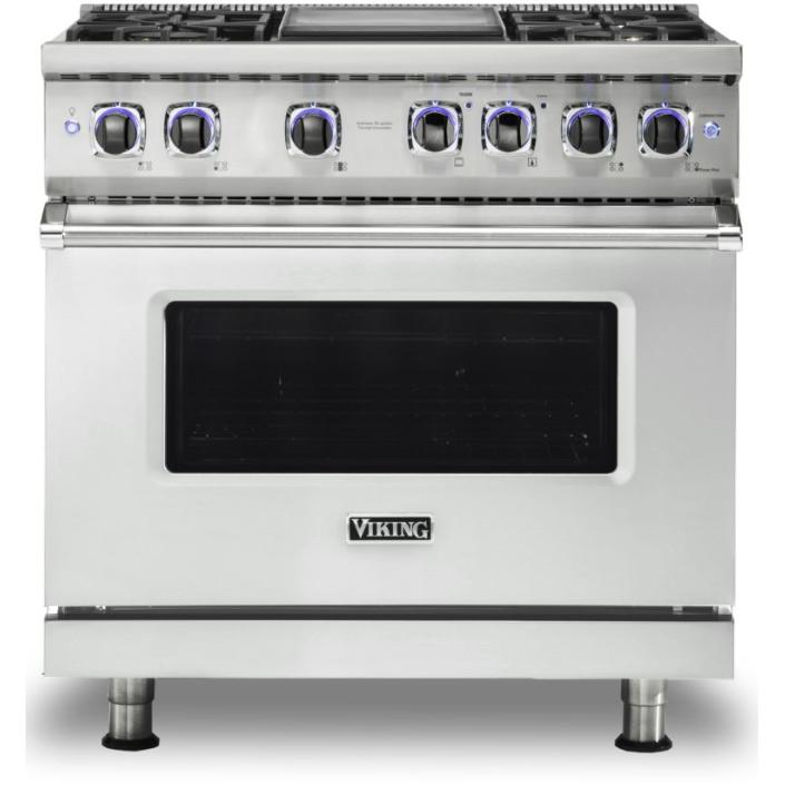 Viking 36-inch Freestanding Gas Range with Elevation Burners VGR7362-4GFWLP