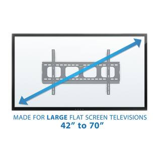 mount-it! Low Profile Fixed TV Wall Mount for Screens Up to 70 in. MI-305L