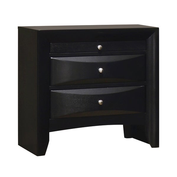 Transylvania Black 2-piece Panel Bedroom Set with Nightstand - - 34951826