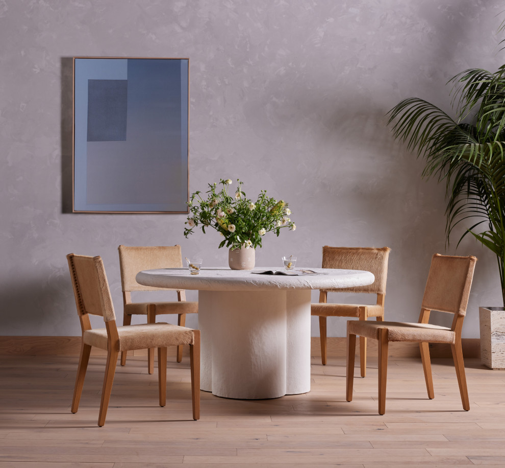 Villa Dining Chair  Light Hair On Hide   Contemporary   Dining Chairs   by Four Hands  Houzz