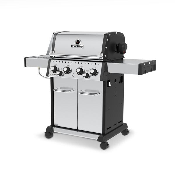 Broil King Baron S 490 PRO IR 4-Burner Propane Gas Grill With Rotisserie and Sear Station