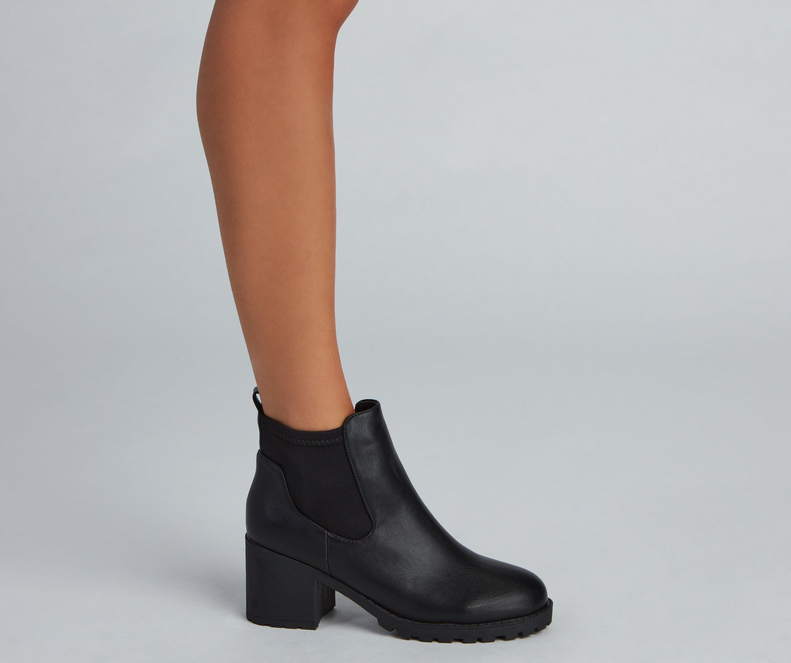 Strut It Out Lug Sole Combat Boots