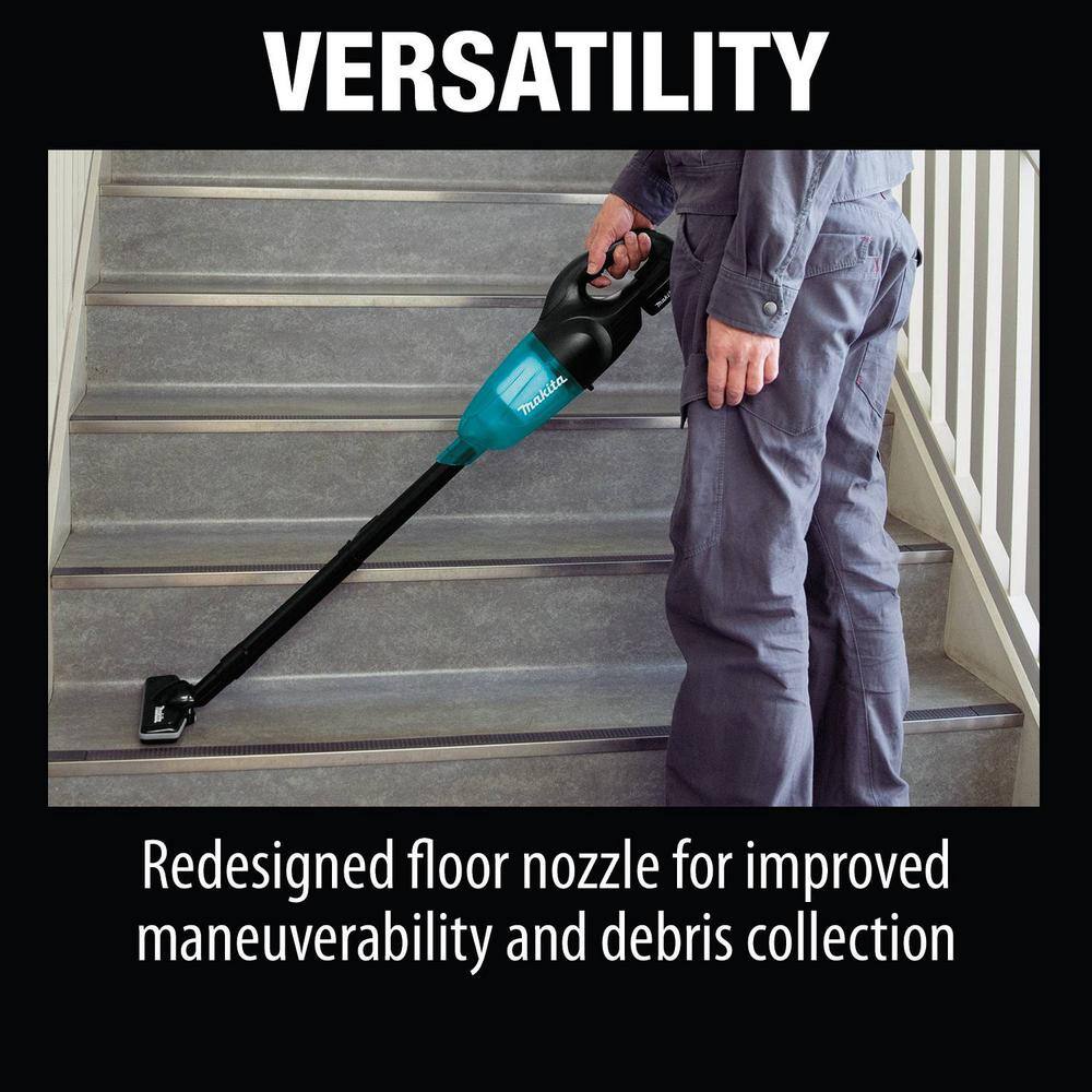 Makita 18V LXT Lithium-Ion Compact Cordless Vacuum Kit 2.0Ah with Black Cyclonic Vacuum Attachment XLC02R1B1995535