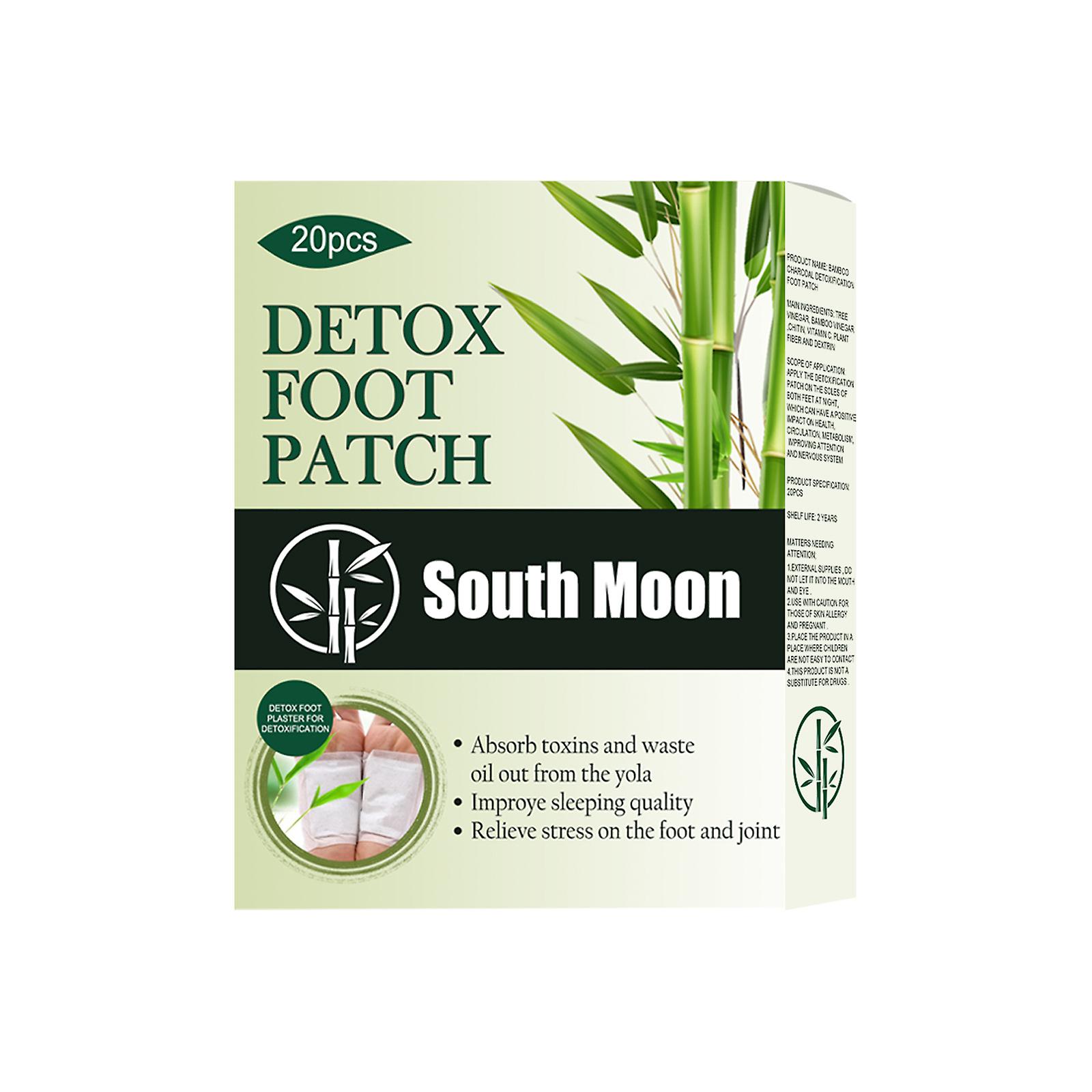 Natural Bamboo Charcoal Foot Patch Improves Headaches Back Pain Helps Sleep And Relieves Stress