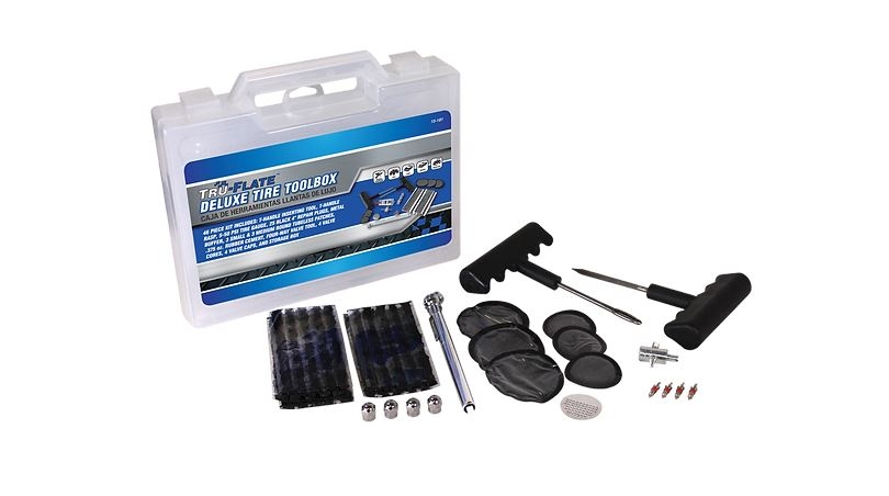 Tru-Flate Deluxe Tire Repair Tool Box 15181