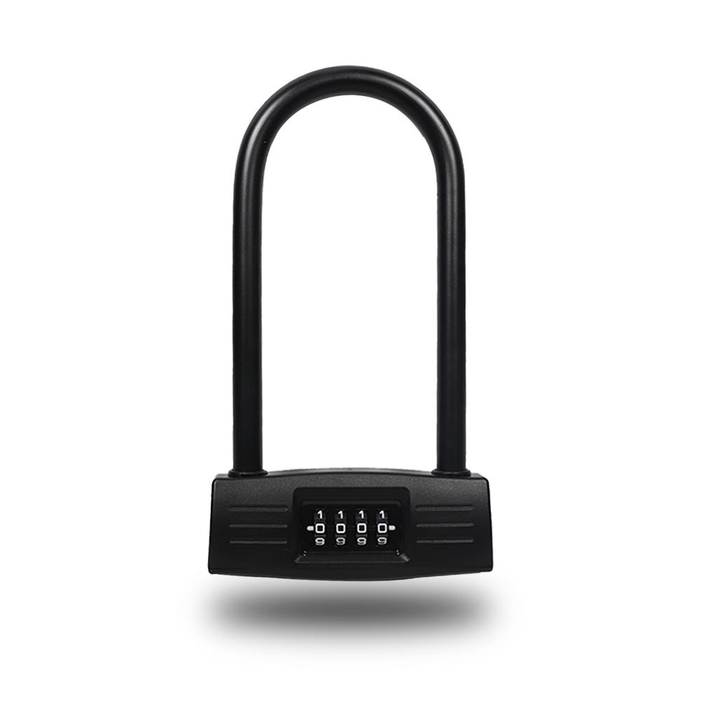 Superbsail Bicycle U Shape Anti Theft Lock 4 Digit Password Code Door Lock For Bike Cycling Lock Riding Equipment