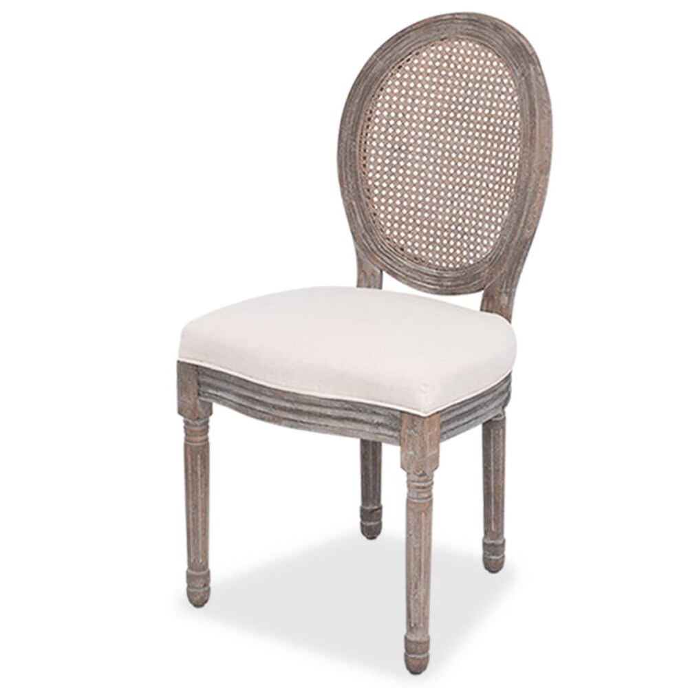 vidaXL Dining Chairs 2/4/6 pcs Cream Fabric