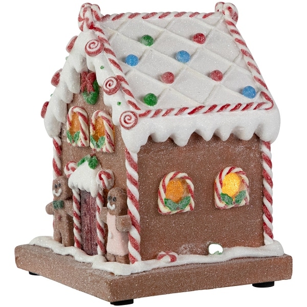 PreLit LED Gingerbread Candy House Christmas Decoration