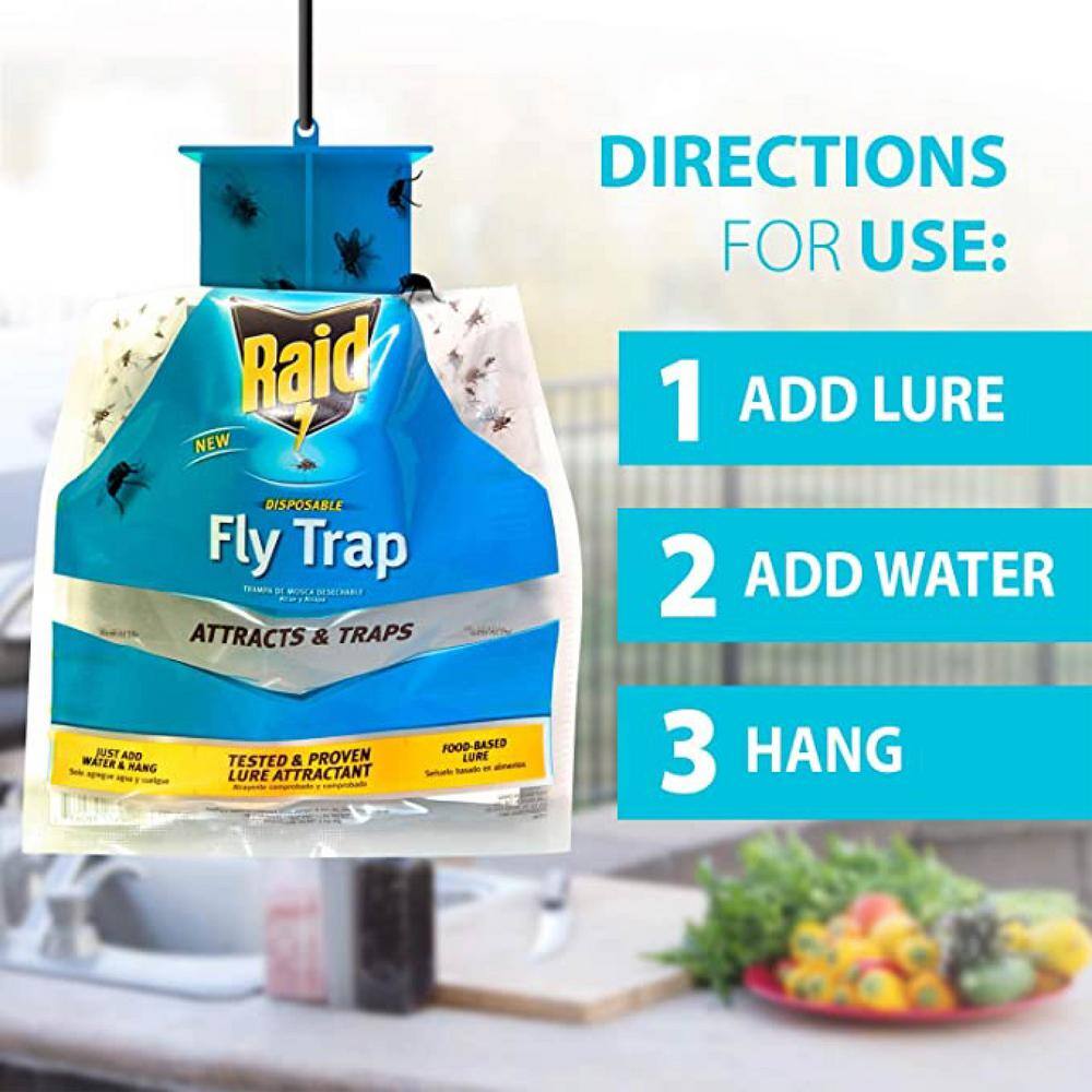 Raid Disposable Fly Trap (3-Pack) FLYBAG-RAID