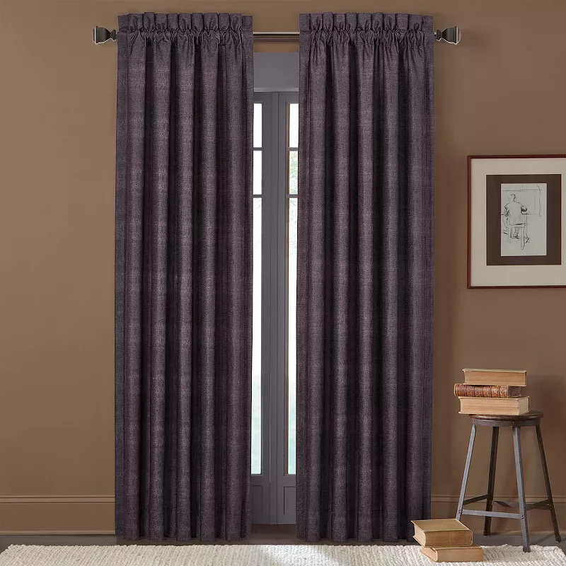 Five Queens Court Medina Chocolate 2-pack Window Curtain Set