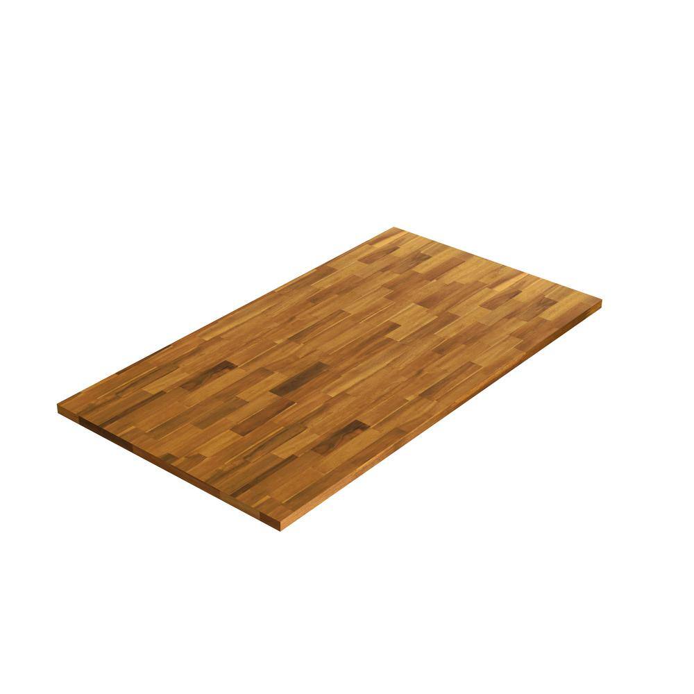 Interbuild 36 in. L x 20 in. D x 0.7 in. T Solid Acacia Appearance Board Golden Teak 668769