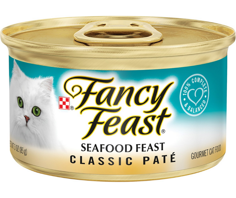 Purina Fancy Feast - All Breeds， Adult Cat Classic Paté Seafood Recipe