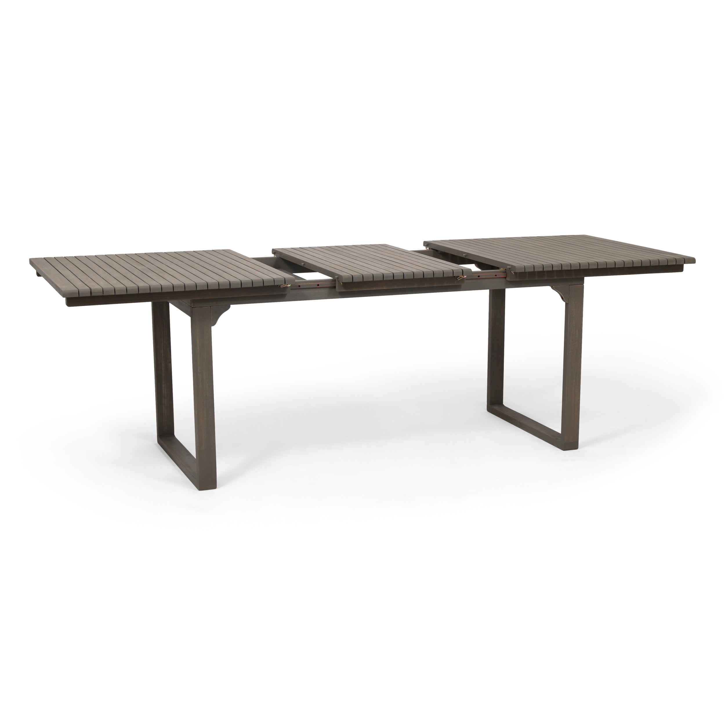 Yilia Outdoor Expandable Acacia Wood Dining Table