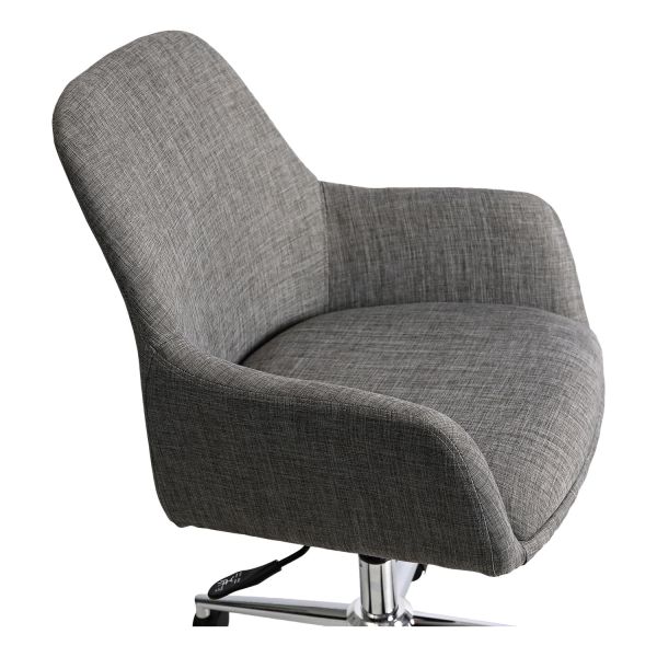 Workspace by Alera Mid-Century Task Chair， Supports Up to 275 lb， 18.9