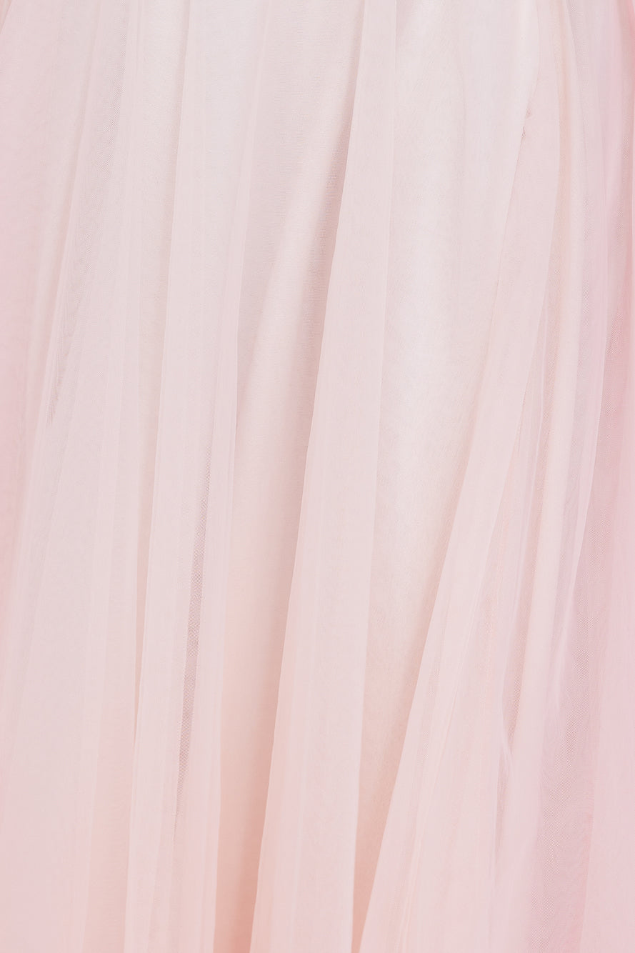 Keeping It Smart Midi Skirt Baby Pink