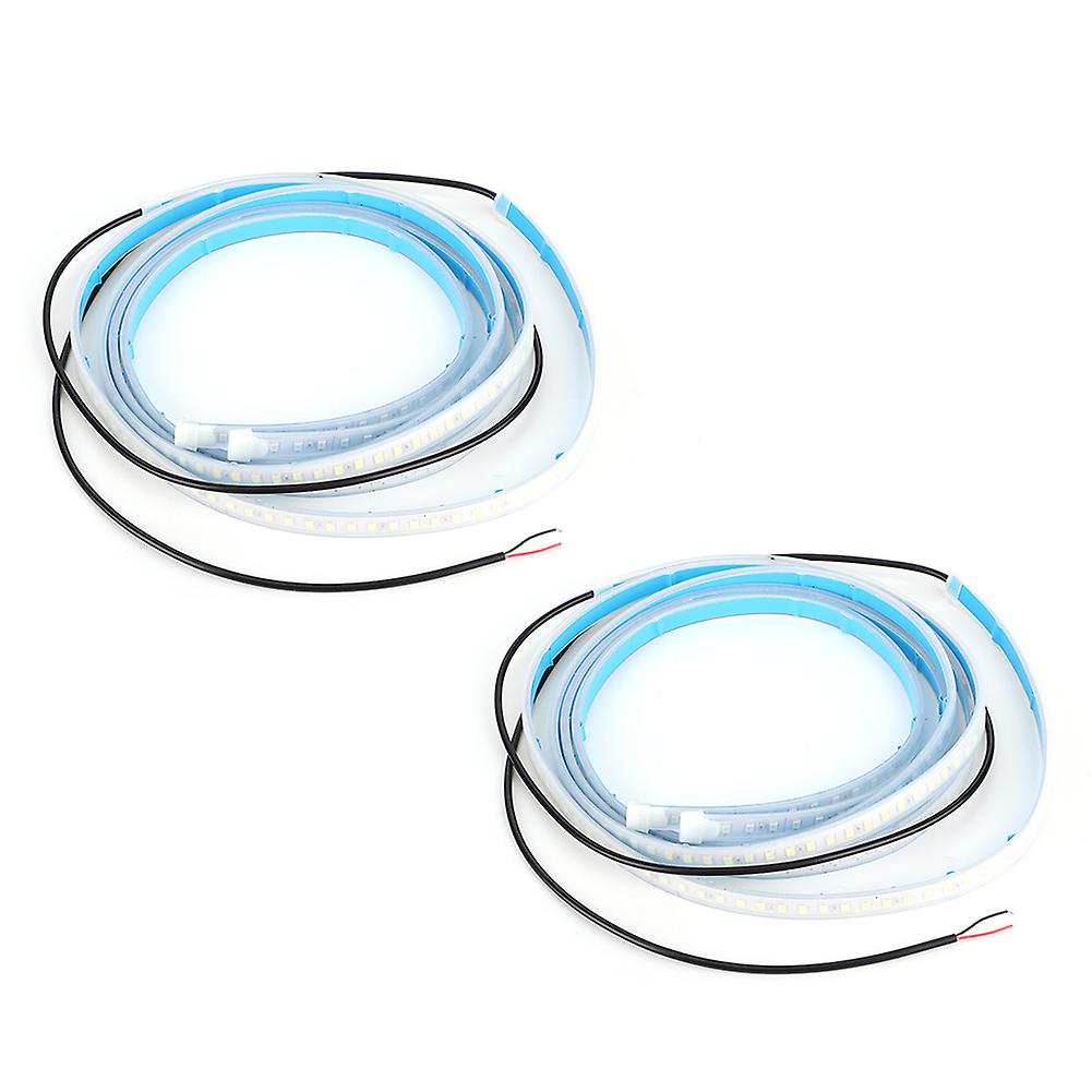 3.9ft Car Door Led Light Strip 12v 7.8w Anti Rearend Collision Warning Decorative Strobe Dynamic Flowing Lamp