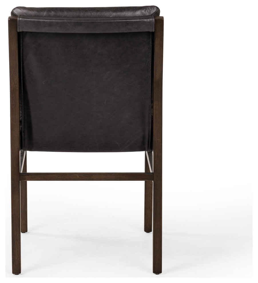 Aya Dining Chair Sonoma Black   Midcentury   Dining Chairs   by Zin Home  Houzz