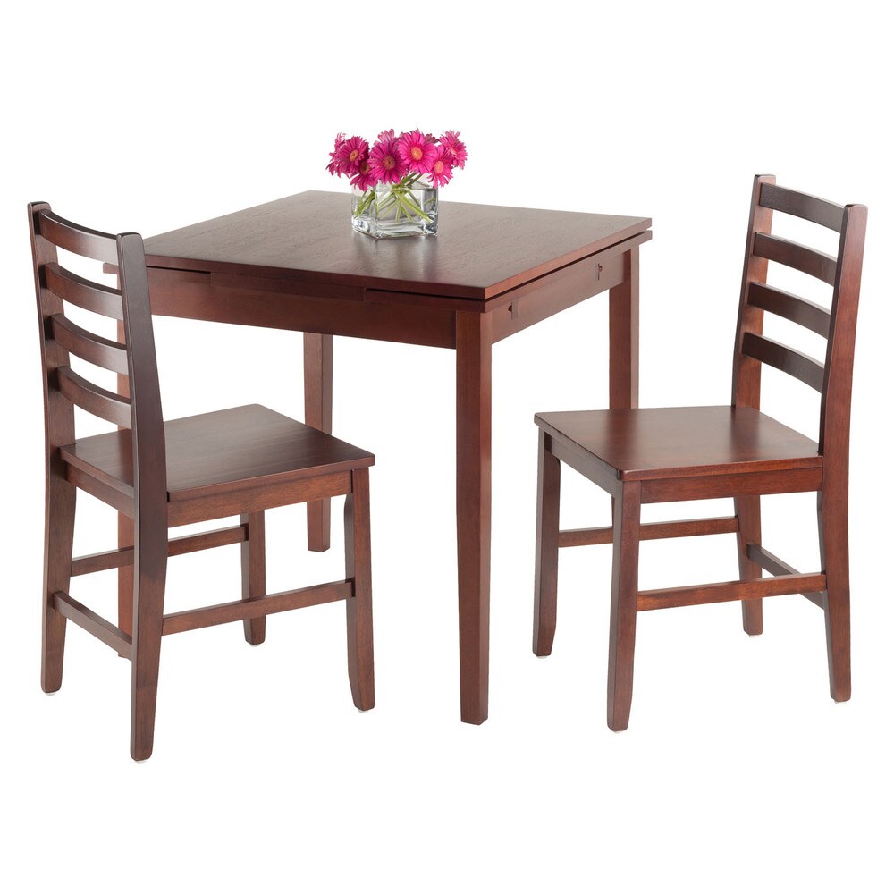 Pulman 3 Pc Set Extension Table w/ 2 Ladder Back Chairs