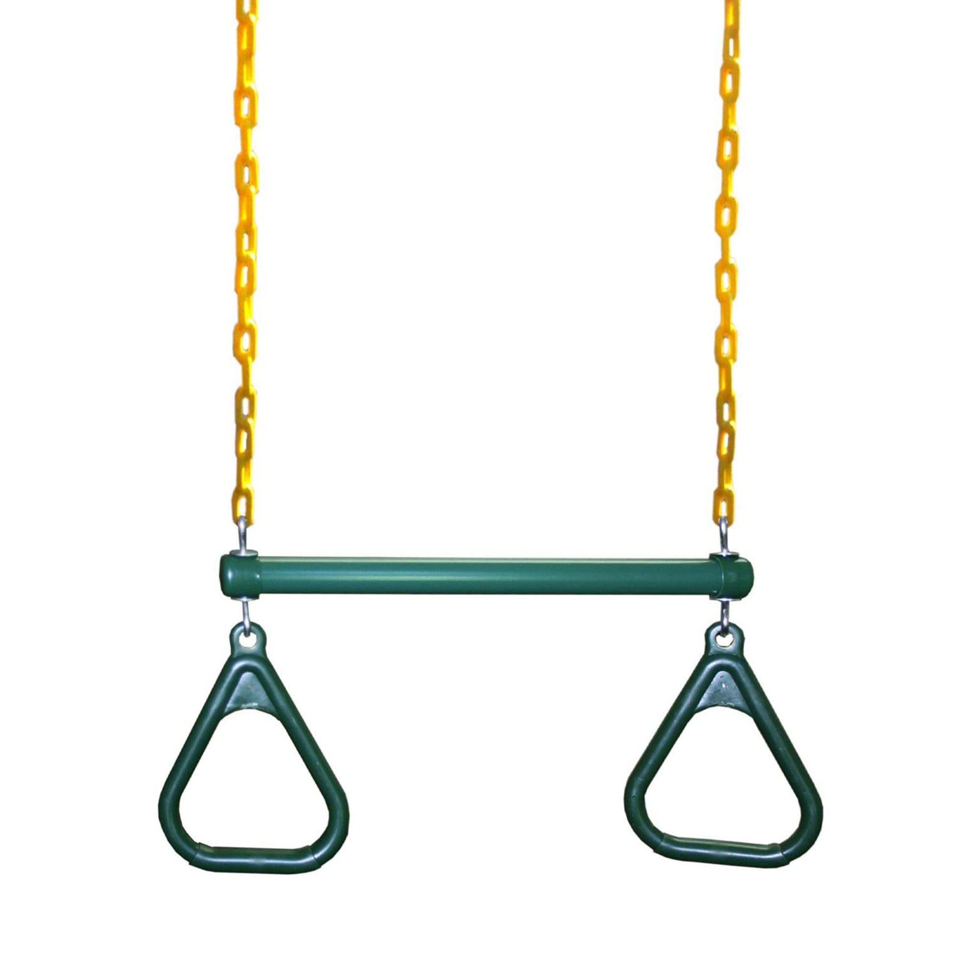 Eastern Jungle Gym Trapeze Bar and Gym Rings Combo with 43 Inch Chains