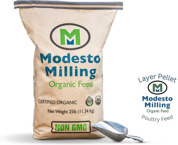 Modesto Milling Organic Layer Pellets Poultry Feed