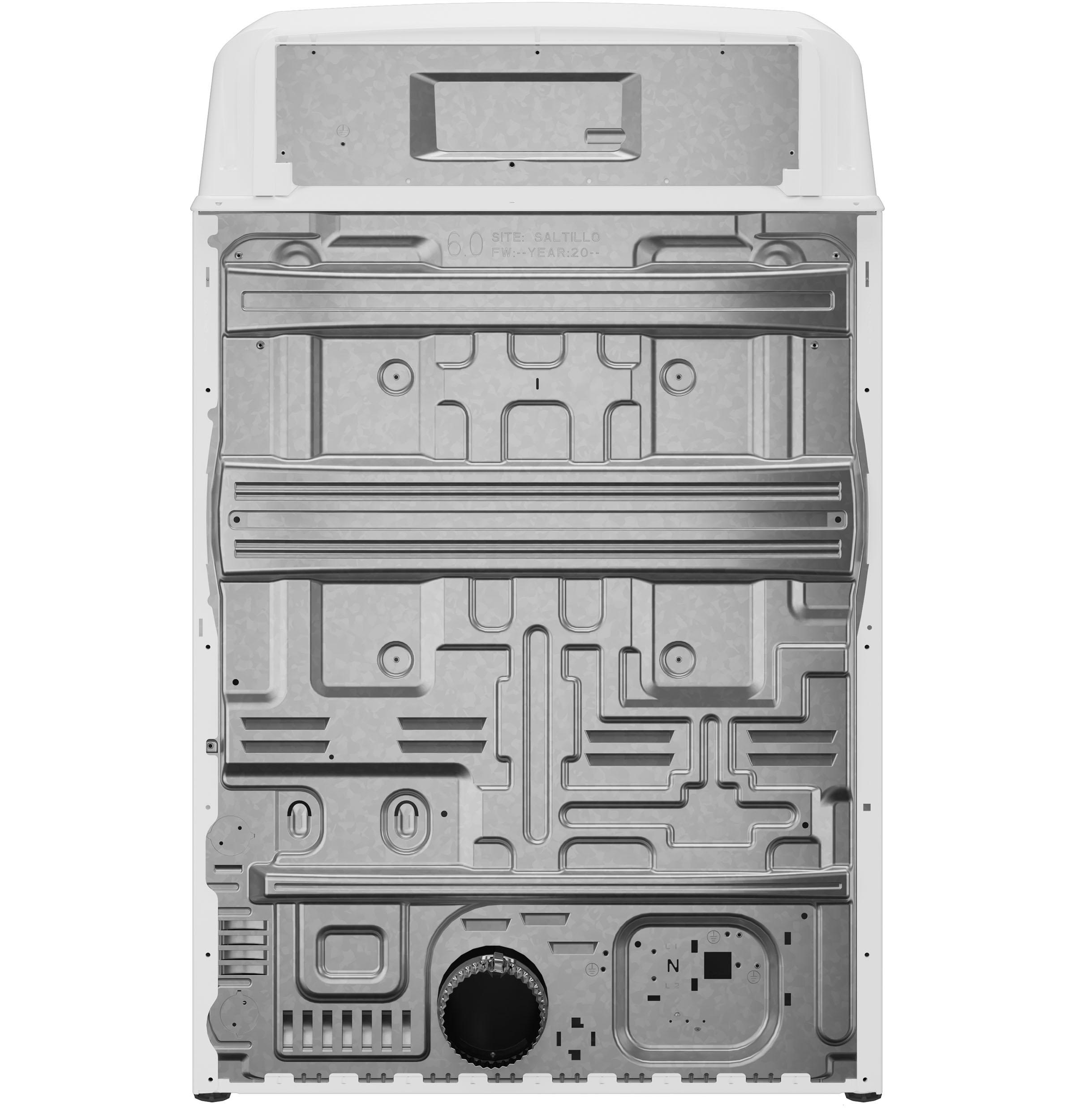 Ge Appliances GTX38EASWWS Ge® 6.2 Cu. Ft. Capacity Electric Dryer With Up To 120 Ft. Venting And Shallow Depth​