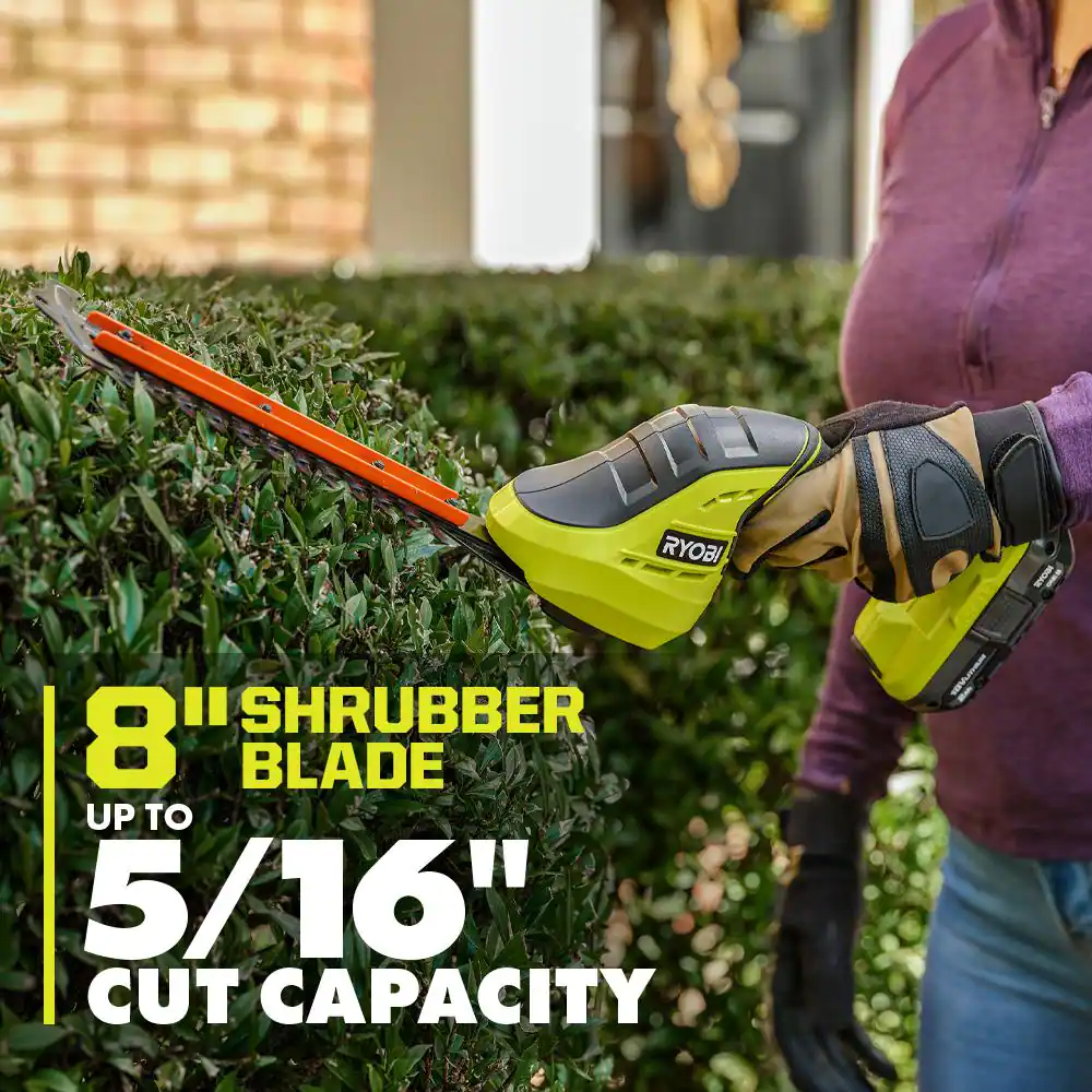 RYOBI P2908BTLVNM ONE+ 18V Cordless Grass Shear and Shrubber Trimmer (Tool Only)