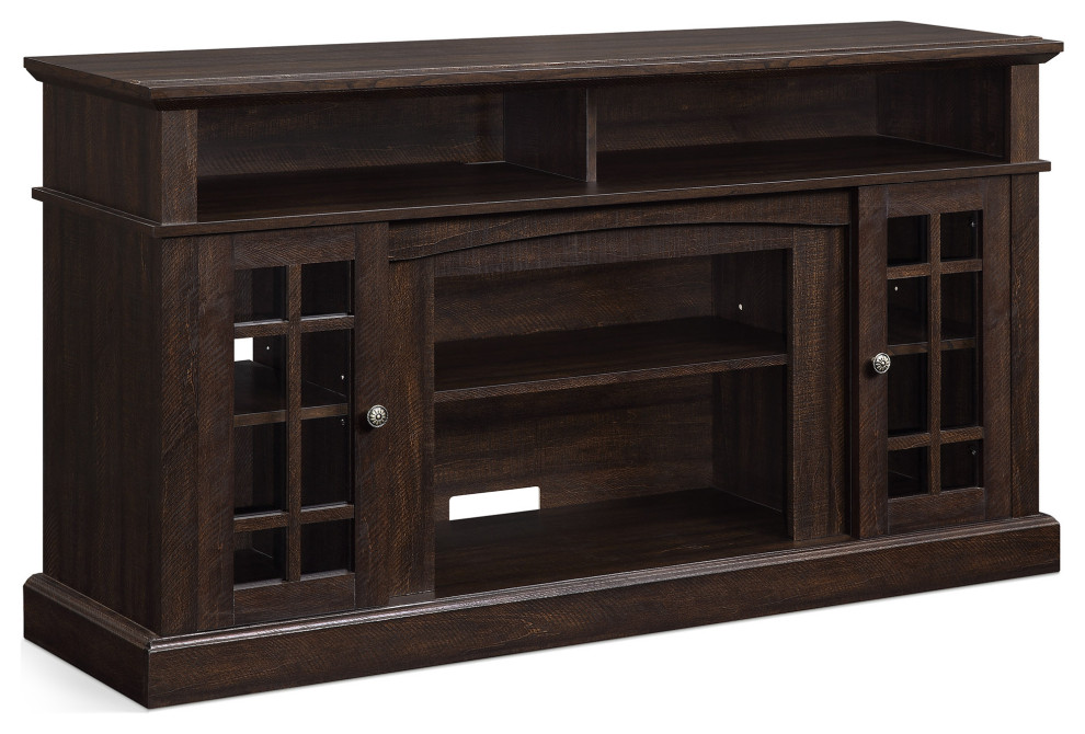 58 quotHome Astorga Television Stand Console   Rustic   Entertainment Centers And Tv Stands   by OneBigOutlet  Houzz