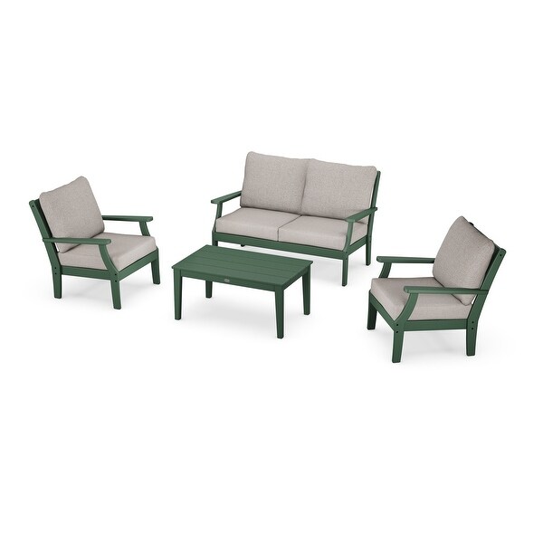 POLYWOOD Braxton 4Piece Deep Seating Chair Set