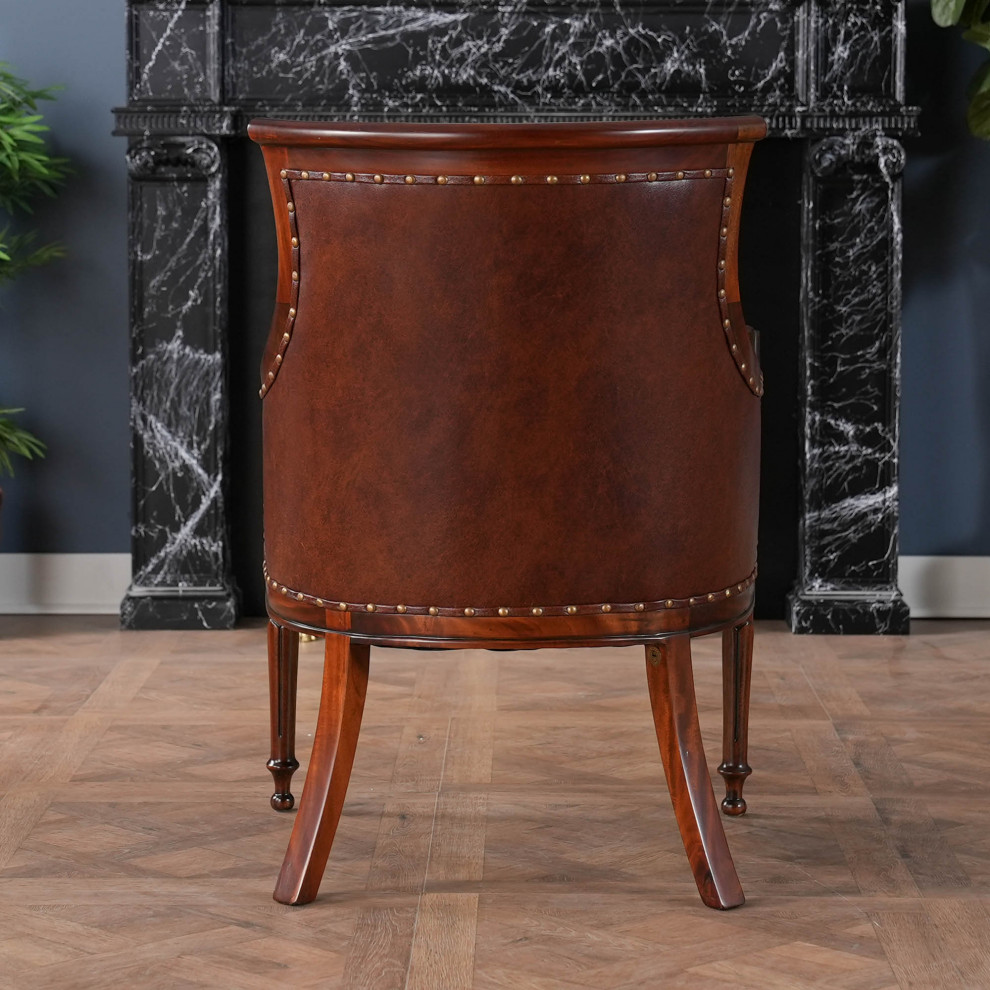 Leather Regency Chair  Fireside Chair   Traditional   Armchairs And Accent Chairs   by Niagara Furniture  Houzz