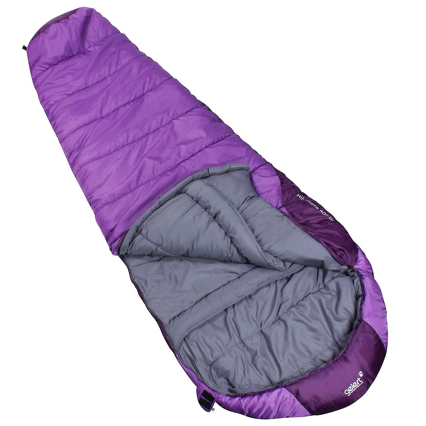 Gelert Camping Hiking Travel Quick Pack Hooded Hibernate 400 Sleeping Bag