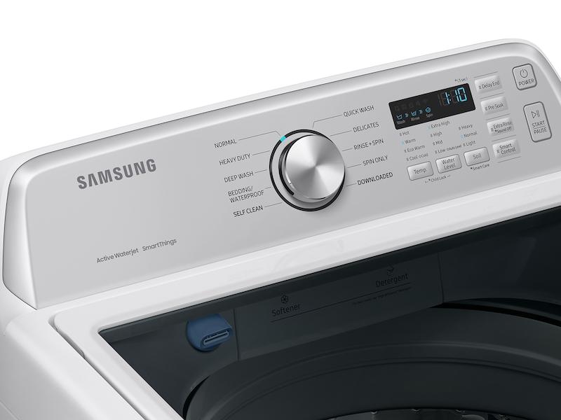 Samsung WA46CG3505AW 4.6 Cu. Ft. Large Capacity Smart Top Load Washer With Activewave™ Agitator And Active Waterjet In White