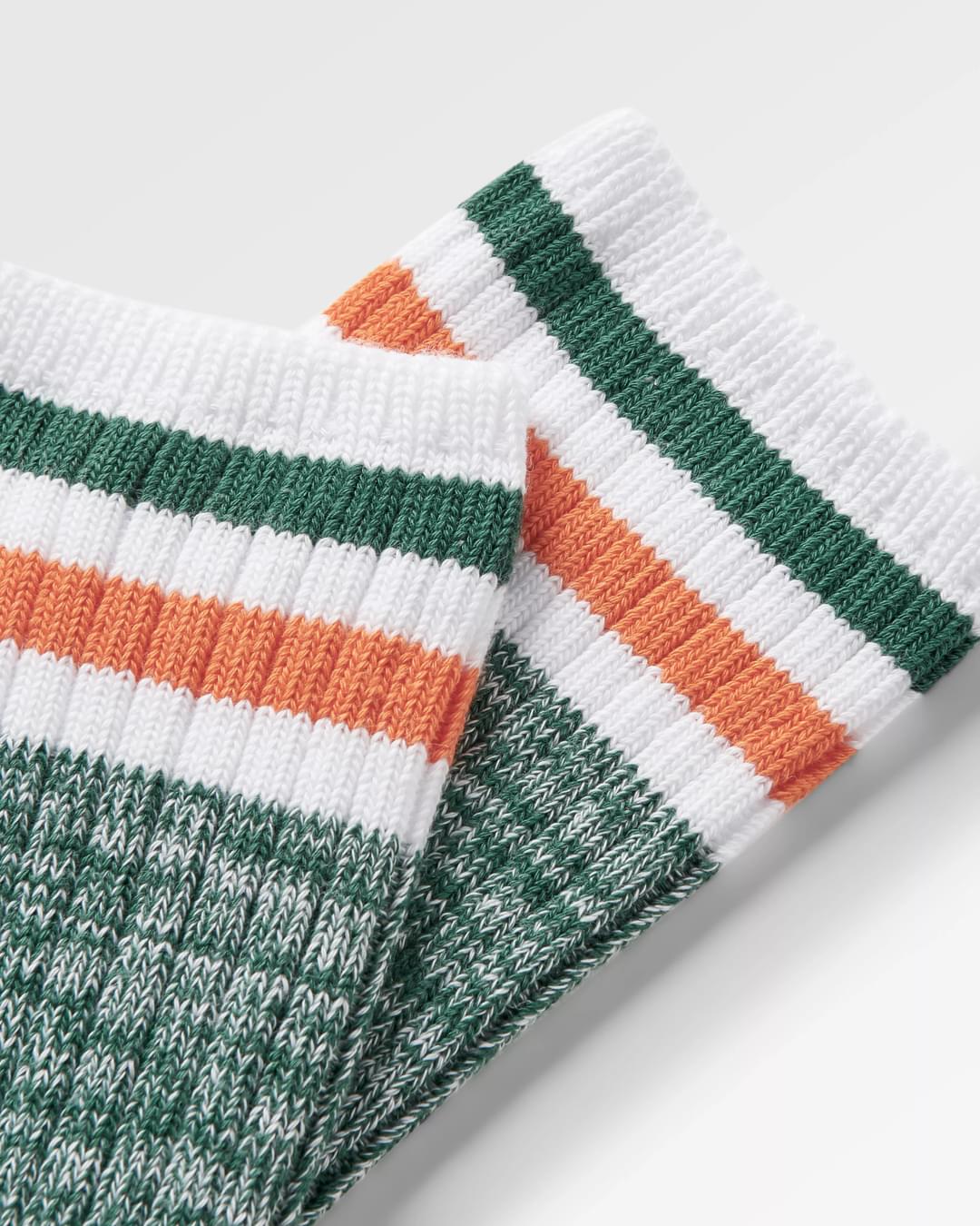 Organic Midweight Rib Socks - Deep Ocean