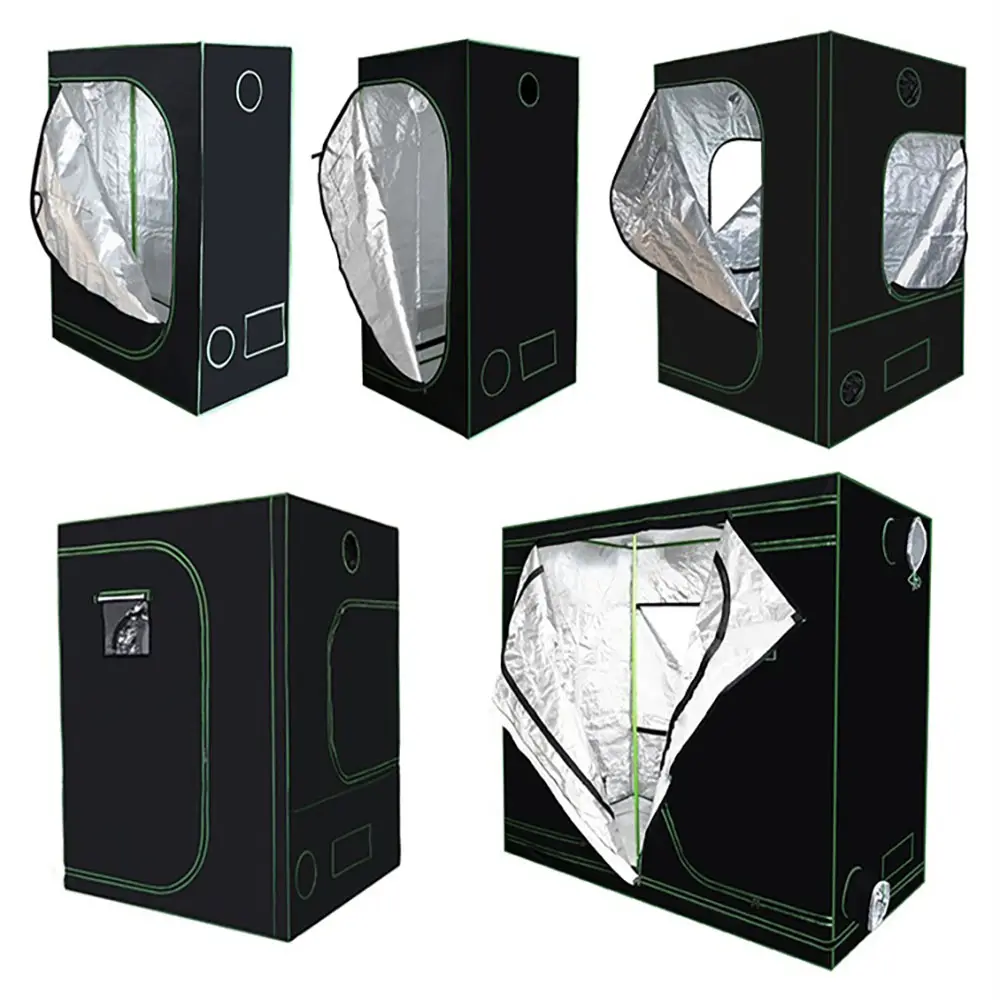 Factory Outlet Supply Hydroponic Indoor 150x150x200cm (5*5*6.5 ft) Grow Tent Complete Kit Indoor Grow Tent with Lights