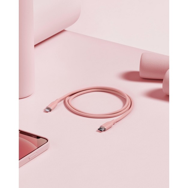 Anker Powerline Iii Flow Usb c With Lightning Connector 6ft Pink