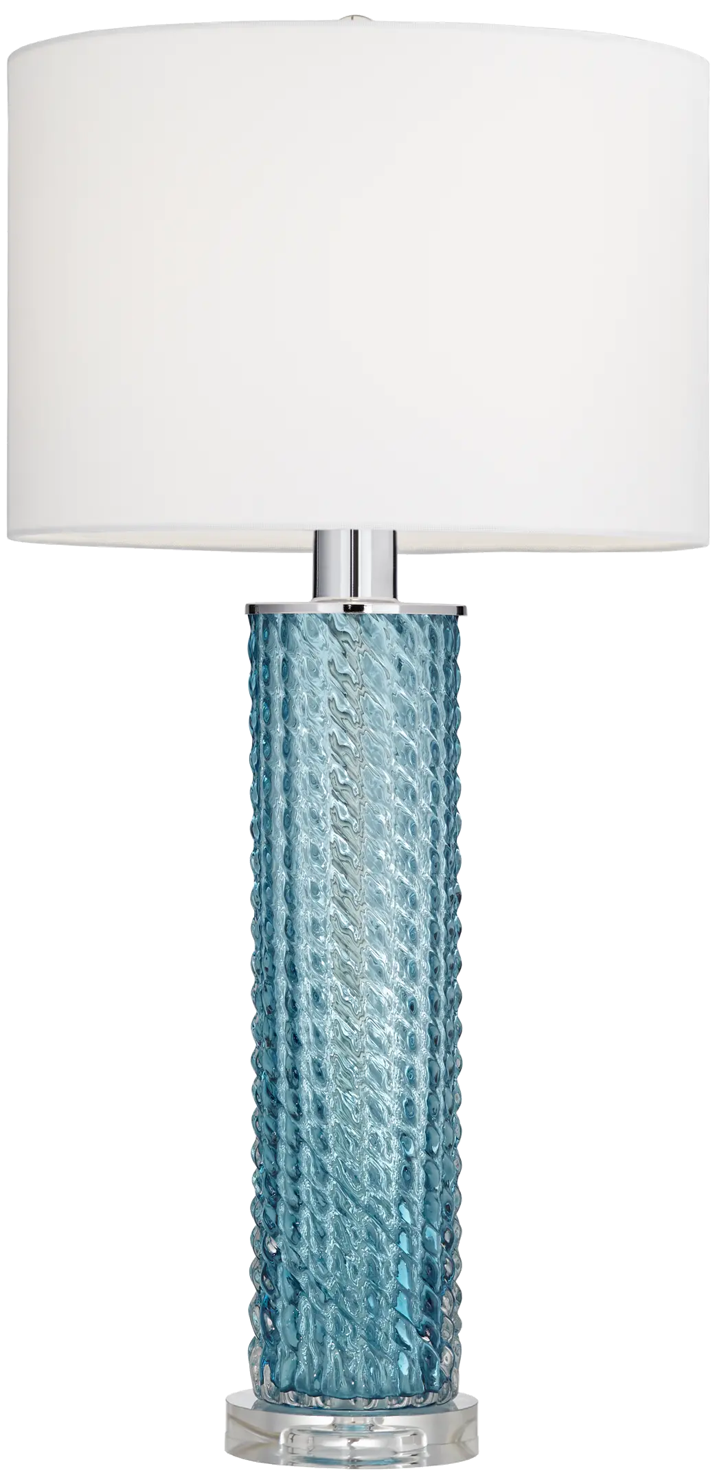 Renzo Sea Blue Table Lamps， Set of 2