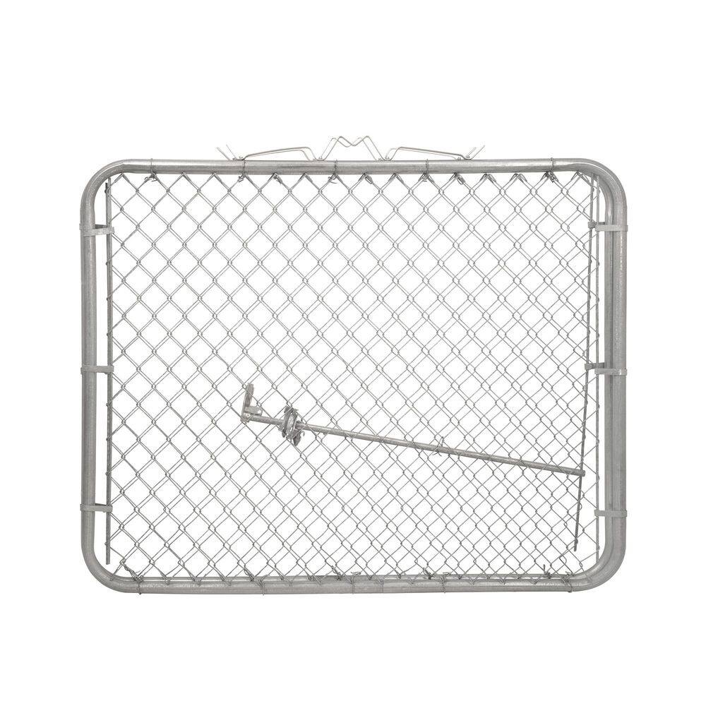 Everbilt 10 ft. W x 4 ft. H Galvanized Steel Drive Fence Gate (2-Pack) 328402EB