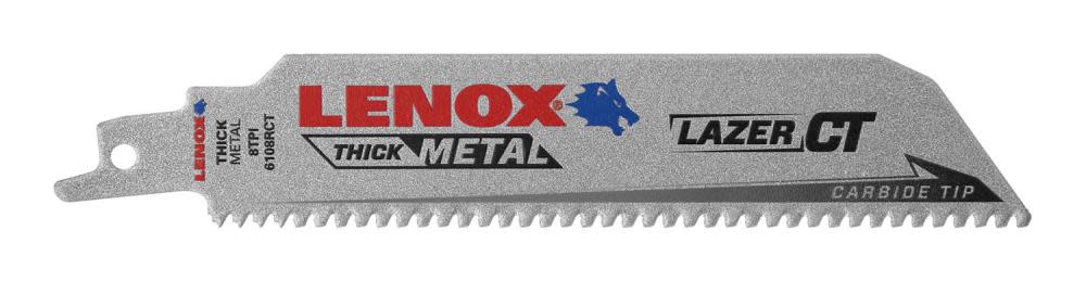 LENOX 6 8TPI LAZER CT™ Reciprocating Saw Blade 3pk