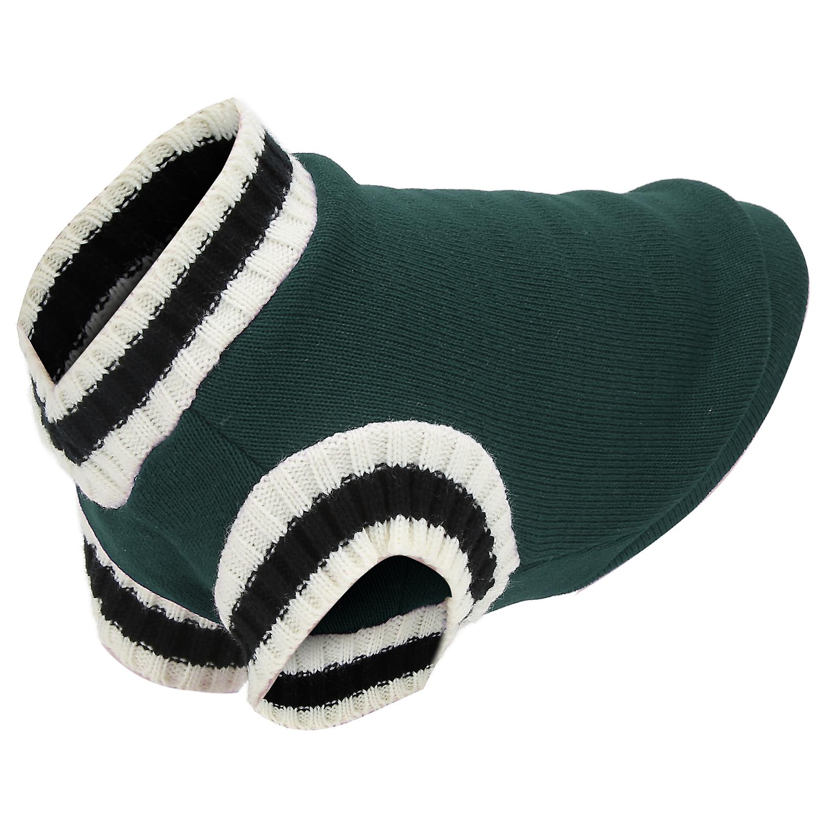 Dog Sweater Campus Style Knitted V Neck Pullover Vest Pet Sweater For Autumn And Wintergreen L