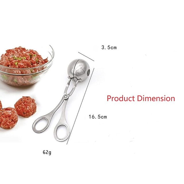 Meatball Maker Clip Spoon Stainless Steel Meatballs Mold Fried Fish DIY Meatballs Making Kitchen Cooking Accessories