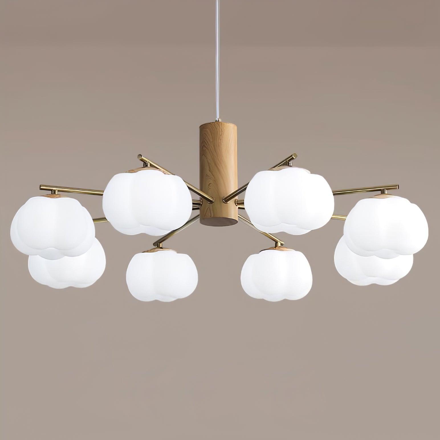 Cotton Balls Chandelier