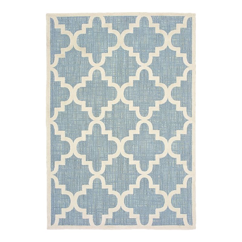 StyleHaven Belize Scalloped Lattice Indoor Outdoor Rug