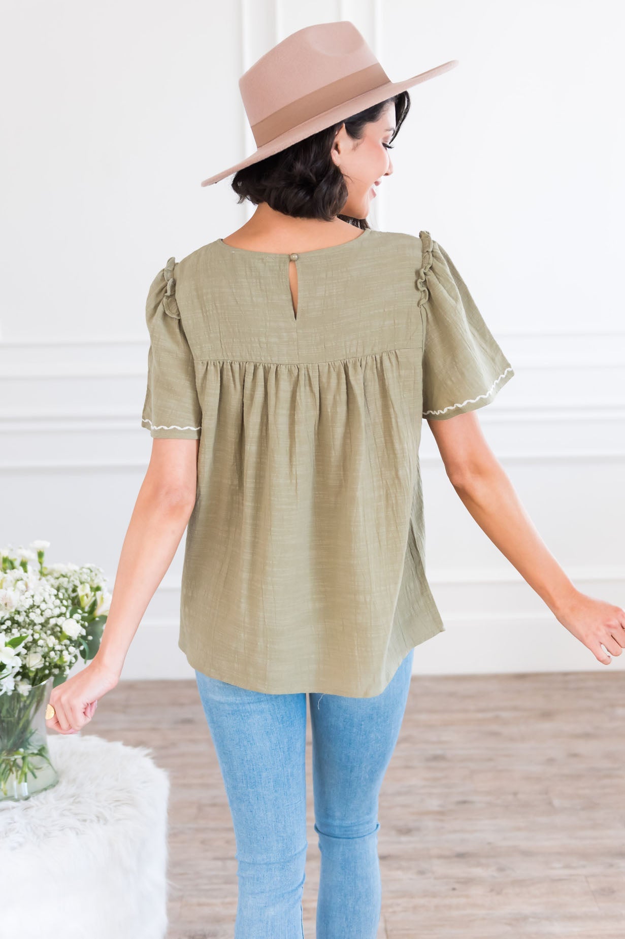 Best Friends For Life Modest Blouse