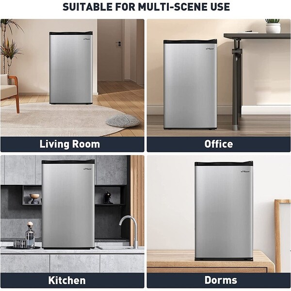 3.2 Cu.Ft. Mini Fridge Compact Refrigerator with Freezer for Home/Dorm/Office - 19.2''(L)×17.5''(W)×31.1''(H)