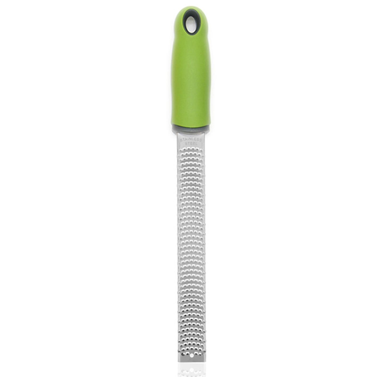 Green Citrus Zester Cheese Grater Stainless Steel Citrus Zester Grater With Handle Lemon Zester For Kitchen