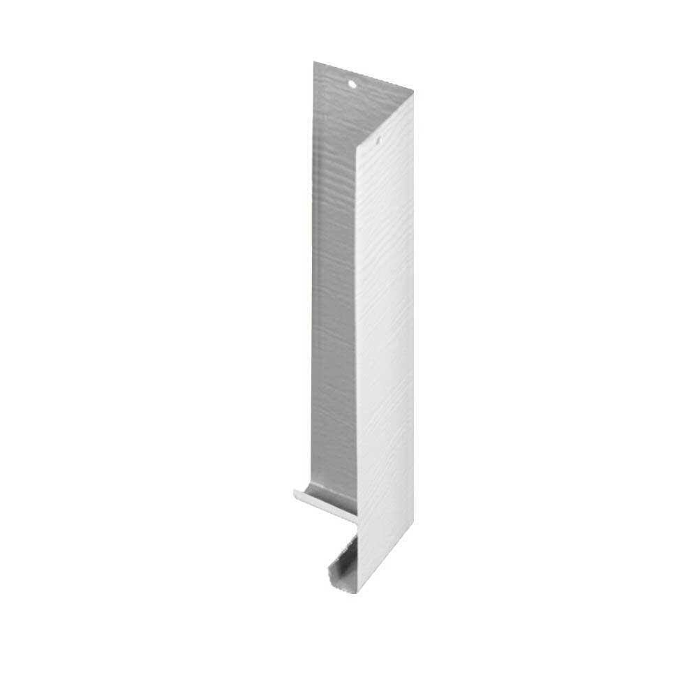 Gibraltar Building Products 7.5 in. Tall x 1.75 in. Woodgrain Aluminum Primed XL Siding Corner Moulding 2108XL-W-10