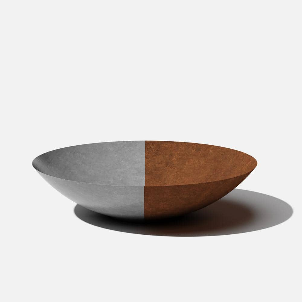 Veradek Rust Bowl 32 in. Corten Steel Metal Round Planter RBV32RS