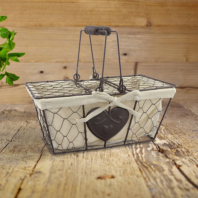 Stonebriar Collection Chicken Wire Metal Basket